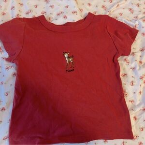 red brandy baby tee